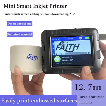 Naujas rankinis spausdintuvas Nešiojama maža kodavimo mašina Mini rašalinis spausdintuvas Daugiakalbis spausdinimo logotipas Greitai džiūstantys rašaliniai spausdintuvai