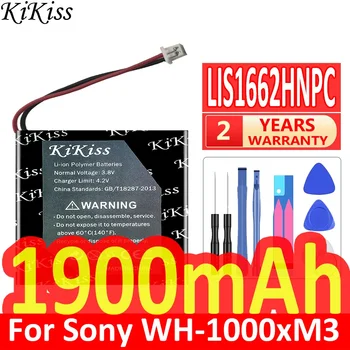 1900mAh KiKiss baterija SP 624038 LIS1662HNPC (WH-1000xM3) skirta Sony WH-1000xM3 WH-1000MX4 WH-CH710N/B WH-XB900 WH-XB900N WH-XB910