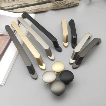 cinko lydinio virtuvės spintelės rankenos stalčiaus traukia modernaus paprasto stiliaus rankenėles Spintelės rankenos Baldų aparatūros rankenos