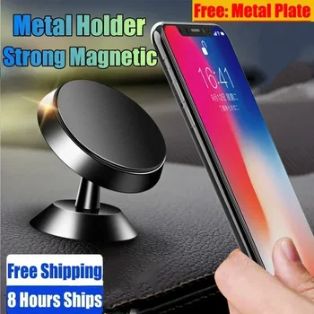 Magnetinis automobilio telefono laikiklio stovas Magnetas Automobilio laikiklis Palaikymas GPS mobilusis laikiklis automobilyje Macsafe iPhone 14 13 12 11 Samsung Xiaomi