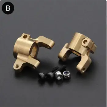 RCGOFOLLOW Brass Heavy Weights C Hubs RC Upgrade Part Caster Blocks for 1 10 Rc C Hubs Axial SCX10 RC Car Part Golden