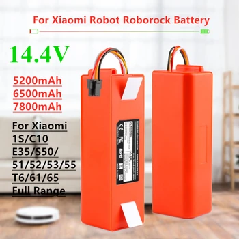 Robotas dulkių siurblys Pakaitinė baterija Xiaomi robotui Roborock S50 S51 S55 priedų atsarginės dalys Ličio jonų baterija 5200mAh