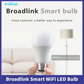 Broadlink Smart WiFi LED lemputė E27Light Switch belaidis nuotolinio valdymo pultas RM Pro Darbas su Alexa 