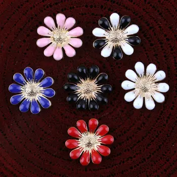 120vnt./lot. 18MM metaliniai dekoratyviniai cirkonio mygtukai vestuvių puošmenai plokščiapėdystės rožių gėlių mygtukai plaukų aksesuarams
