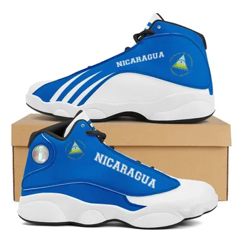 Naujas Nikaragvos vėliavos raštas Paauglių sportbačiai Laisvalaikio jaukūs patvarūs bėgimo bateliai Lauko avalynė Vyriški berniukų krepšinio sportiniai bateliai