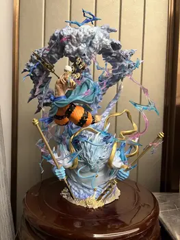 34cm One Piece Enel Anime Figūrėlė Gk Thor Enel veiksmo figūrėlė PVC statulos modelis Lėlių kolekcijos ornamentas Gimtadienio kambarys Žaislų dovanos
