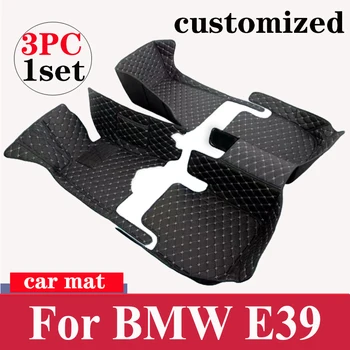 Automobilių grindų kilimėliai BMW E39 1995-2004 DropShipping Center automobilių salono aksesuarai 100% tinka odiniai kilimai kilimėliai pėdų pagalvėlės