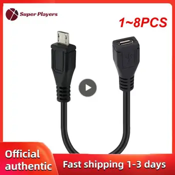 1~8PCS 2.0 prailginimo kabelis Nuo 1 iki 2 dvigubo USB vyriško duomenų šakotuvo maitinimo adapterio Y skirstytuvo USB įkrovimo maitinimo laido laidas