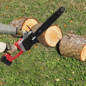 16 colių bešepetėlinis grandininis pjūklas įkraunamas elektrinis belaidis grandininis pjūklas medienai pjauti ir apipjaustyti