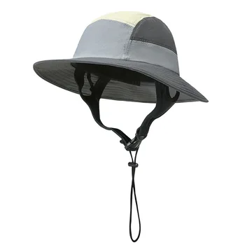 Pritaikyta vasaros tarpvalstybinė banglenčių kepurė, paplūdimio žvejo skrybėlė, paplūdimio spalvota kremo nuo saulės kepurė, purslams atspari ir kvėpuojanti saulė