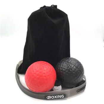 Refleksinė fitneso bokso įranga su kamuolio greičiu Agility priedai Kamuoliai Punch Treniruotės Reakcija Guminė prakaito juosta
