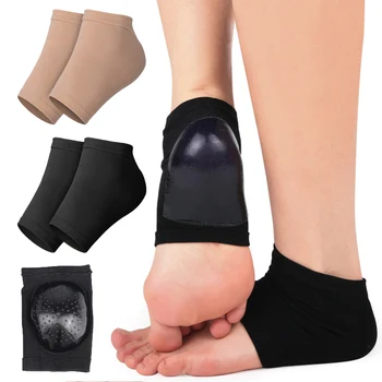 1 Pora gelio silikoninių kulnų apsauginių pagalvėlių rankovių kulnų puodeliai Padų atramos kulno skausmas Sumažinti odos taisymo pagalvėlę Pusės kiemo kojinės