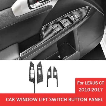 Automobilio lango pakėlimo jungiklio mygtuko skydelio apdailos lipdukas, skirtas 