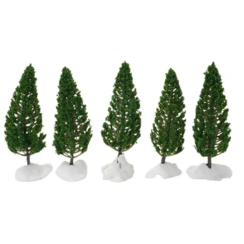 Green Complete Trees Layout Accessories Decor for Scale Model Pine Plastic Railway SL-16059 Trees Patvarus Praktiškas