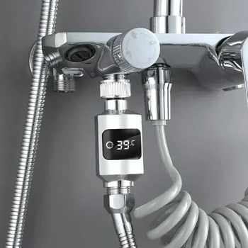 Vandens temperatūra Namų vonia Elektros vonia LED monitorius termometrui Dušo maišytuvai Vonios ekranas
