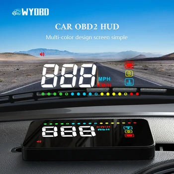 WYOBD A200 HUD OBD2 Dispay Automatinis skaitmeninis automobilio spidometras 