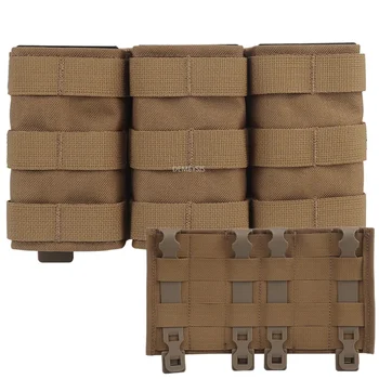 FAST 5.56 Triple Magazine Pouhes MOLLE Tactical Paintball Mag Case Quick Pull Military Shooting Hunting CS Belt Magazine Holder