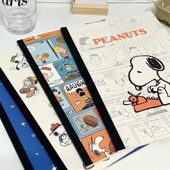 40Puslapiai Snoopy Cartoon Ins Didelės talpos pranešimų vadovas Studentų sąsiuvinis Dienoraštis Kanceliarinės prekės Kawaii Anime mergaičių gimtadienio dovanos