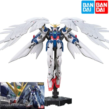 Bandai Gundam 94380 RG 17 1/144 WING ZERO Angel Wing EW Edition Originalūs surinkti žaislų modeliai Kolekcinės dovanos
