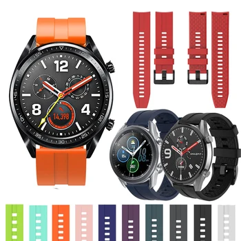 Hot Watch Band 22mm silikoniniai dirželiai, skirti Huawei GT 2 GT2 Pro laikrodžio riešo keitimams Honor Magic 2 46mm GS Pro laikrodžio juosta Correa