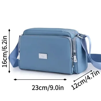 Fashion Crossbody Bag for Women Waterproof Shoulder Bag Messenger Bag Casual Nylon rankinė