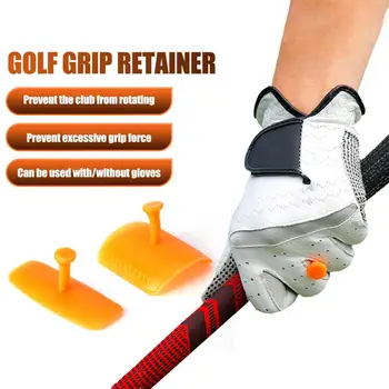 1 Set Golf Training Grip Pad Golf Swing Trainer Tool Set Golf Anti Slip Finger Tape Light Silicone Grip Pad treniruočių priedai
