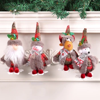 2023 Kalėdų eglutės pakabukasXmas dekoras Sniego senis Pliušinis žaislas Naujųjų metų dekoravimas Kalėdinės dovanos