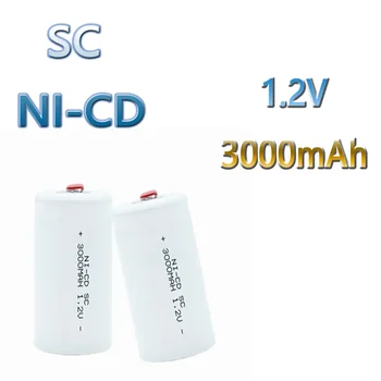 SC1.2V 3000mah originalios atsuktuvų elektrinio gręžimo baterijos SC Ni-Cd įkraunamas battey su tab elektriniu įrankiu NiCd SUBC elementai