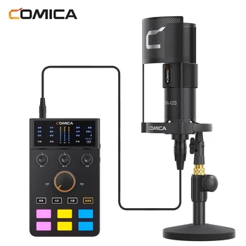 Comica ADCaster C1-K1 garso sąsaja su XLR mikrofonu transliacijai / žaidimams / podcastingui, garso plokštė, skirta iMAC iPhone Android