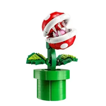 Yra sandėlyje 71426 suderinamas Piranha augalų rinkinys Statybiniai blokai Žaidimo modelis Namų dekoravimas Žaislinių vaikų surinkimas Kalėdų dovana