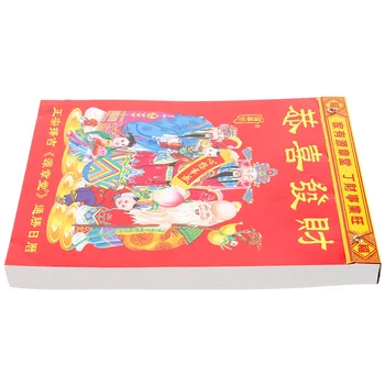 Kabantis kalendorius Sieninis kalendoriaus pakabukas Nuplėšiamas Mėnulio kalendoriaus pakabukas Kinų kalendoriaus dekoras
