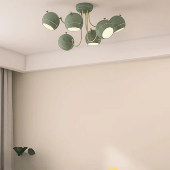 lubų lempa šalavijas žalia retro prancūzų meistro miegamojo studijų šviestuvas