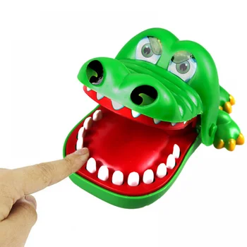 Krokodilo dantys Žaislai Aligatorius Kramtantis pirštas Odontologo žaidimai Anekdotai Sėkmės žaidimas Išdaigos Vaikų žaislai Juokingi atostogų vakarėliai Šeimos žaidimai