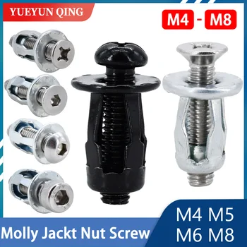Molly Jack Nut M4 M5 M6 M8 Kniedės įdėklas Veržlių išsiplėtimo varžtas Žiedlapio formos metalinė veržlių plokštė Licencija Fix Lock Clamp Rivnut Free Ship