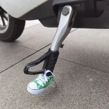 Kūrybinis trikojo dangtelis Motociklo kojų atrama Dviračio šoninė batų forma Pėdos atrama Elektrinis dviratis Trikojis Dekoro batai Raktų pakabukas