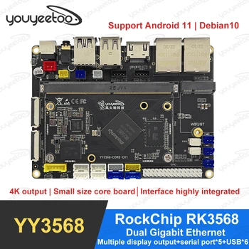 youyeetoo YY3568 RockChip RK3568 Plėtros plokštė Dvigubas gigabitų eternetas Išplečiamas SATA / SSD palaiko Android 11 / Debian10