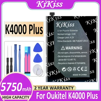 5750mAh KiKiss baterija K4000Plus skirta OUKITEL K4000 Plus Bateria