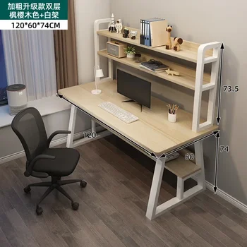 SH 2023 metai Aoliviya Oficialus naujas kompiuterio stalas Pagrindinis miegamasis Paprastas modernus stalas Knygų lentyna Integruotas kūrybingas studentas