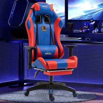 E-sportas Žaidimų kėdė Reguliuojamos biuro kėdės Sėdima komforto kėdė 360° besisukanti žaidimų kėdė su porankiais Ergonomiškas dizainas