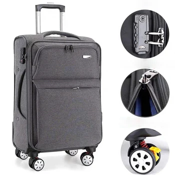 Didelės talpos verslo bagažas Vyriškas vežimėlio lagaminas Universalūs ratai Oksfordo audinio slaptažodis Vaikų kelioninė bagažinė 32 colių
