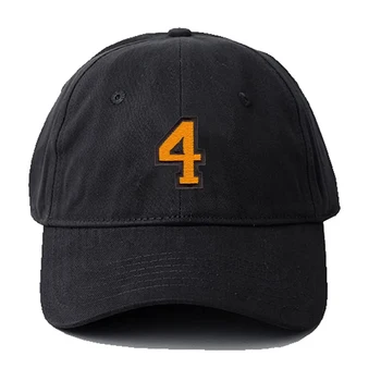 Lyprerazy Vyriška beisbolo kepuraitė Nr. 4 Siuvinėjimo kepurė Medvilninė siuvinėta kasdienė beisbolo kepuraitė