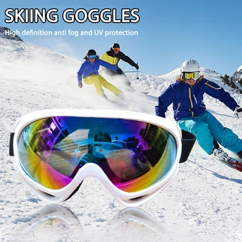 slidinėjimo akiniai, žiemos sniego sportiniai akiniai su lauko apsauga nuo rūko UV apsauga vyrams Moterys Jaunimo slidinėjimo kaukė Snieglenčių poc akiniai