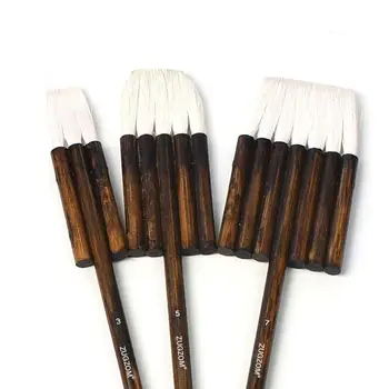 1vnt Aukštos kokybės ožkos plaukų bambuko rankena Akvarelės dailininko teptukas akvarelės tapybos meno reikmenims