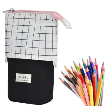 Kanceliarinės prekės Kūrybinis ištraukiamas pieštukų dėklas Mokyklinis kanceliarinių prekių laikymo krepšys 