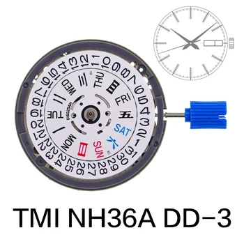 NH36A seiko automatinis judesio laikrodis NH36 judesio mechaninis pakeitimas didelio tikslumo 24 brangakmeniai pakeičia priedų dalis