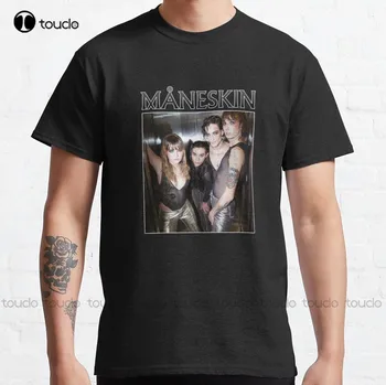Maneskin Måneskin Band Merchandising Classic T-Shirt Pirate Shirt Custom Aldult Teen Unisex Digital Printing Tee Shirt