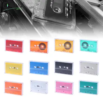 1Nustatykite standartinį kasetinį spalvotą tuščių juostų grotuvą su 45 minučių magnetine garso juosta Išvalyti kalbos muzikos įrašymo dėžutę