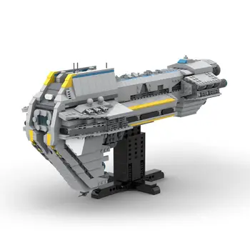 Karo laivo modelis iš filmų konstravimo žaislų rinkinio 2090 dalių MOC konstrukcija
