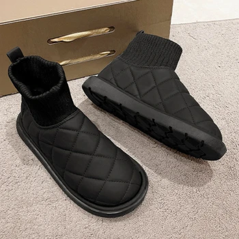 Moteriški sniego batai ir aksominiai moteriški batai Patogūs moteriški batai Šilta duona Medvilniniai batai Platforminiai batai Zapatillas Informales