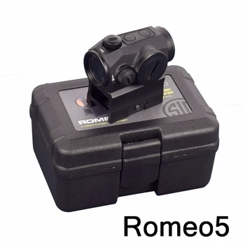 Taktinis ROMEO5 2 MOA 1x20mm Raudonojo taško taikiklio replika Refleksinė taikymo sritis Holografinis šautuvas Medžioklė 20mm Stovo bėgio laikiklis